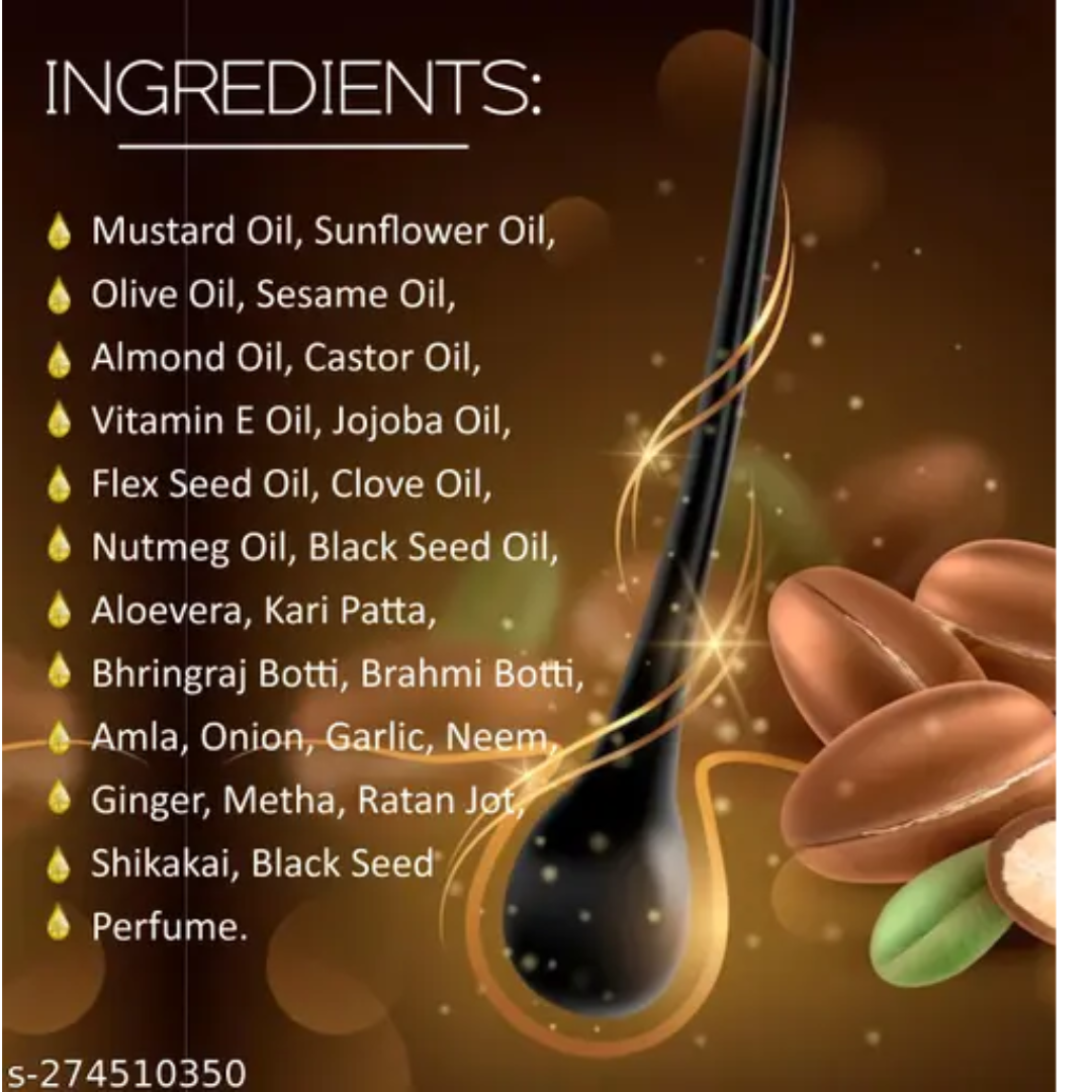 Roh-e-Zulf Hair Oil β 20+ Herbs Formula for Strong, Long & Shiny Hair