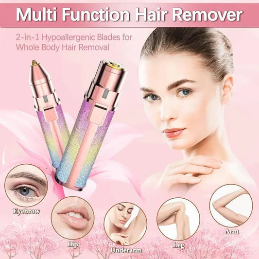 2 in 1 Rechargeable Hair Remover Trimmer for Women